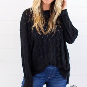 Open Knit Tunic sweater NWT